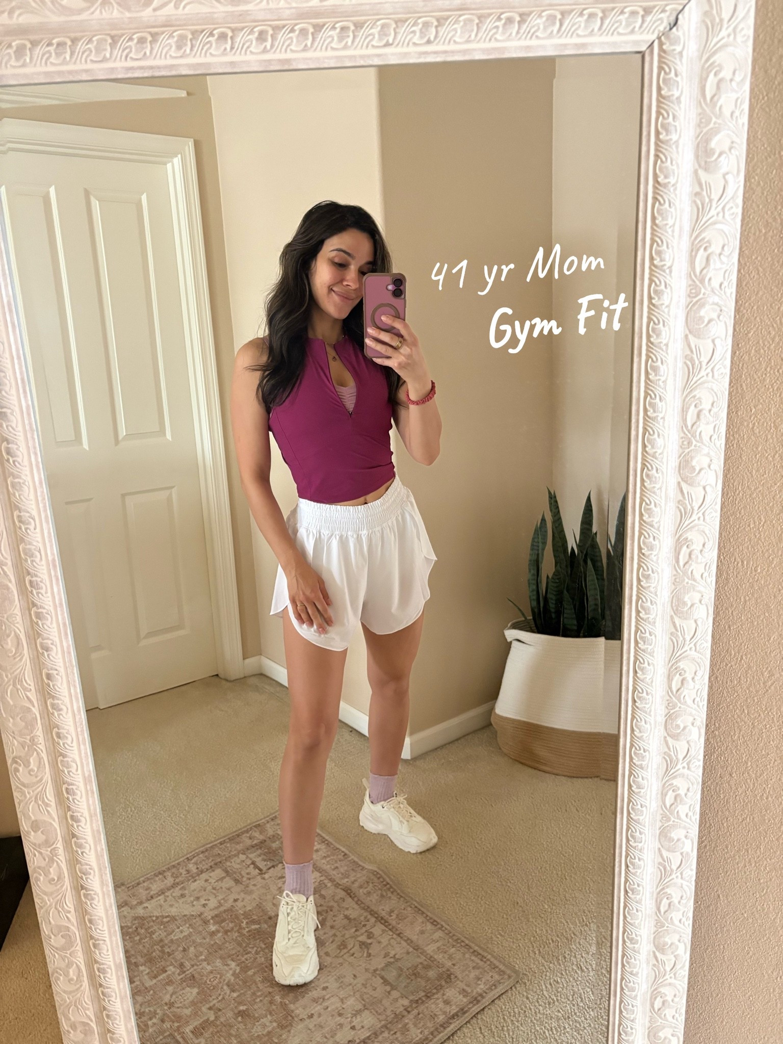 41 Year Old mom of 5 headed to the gym (and maybe the grocery store after)! These shorts are literally EVERYTHING. Don’t punch or squeeze anywhere but don’t slide down during squats. 

#40sfashion #momstyle #gymfits

#LTKootd