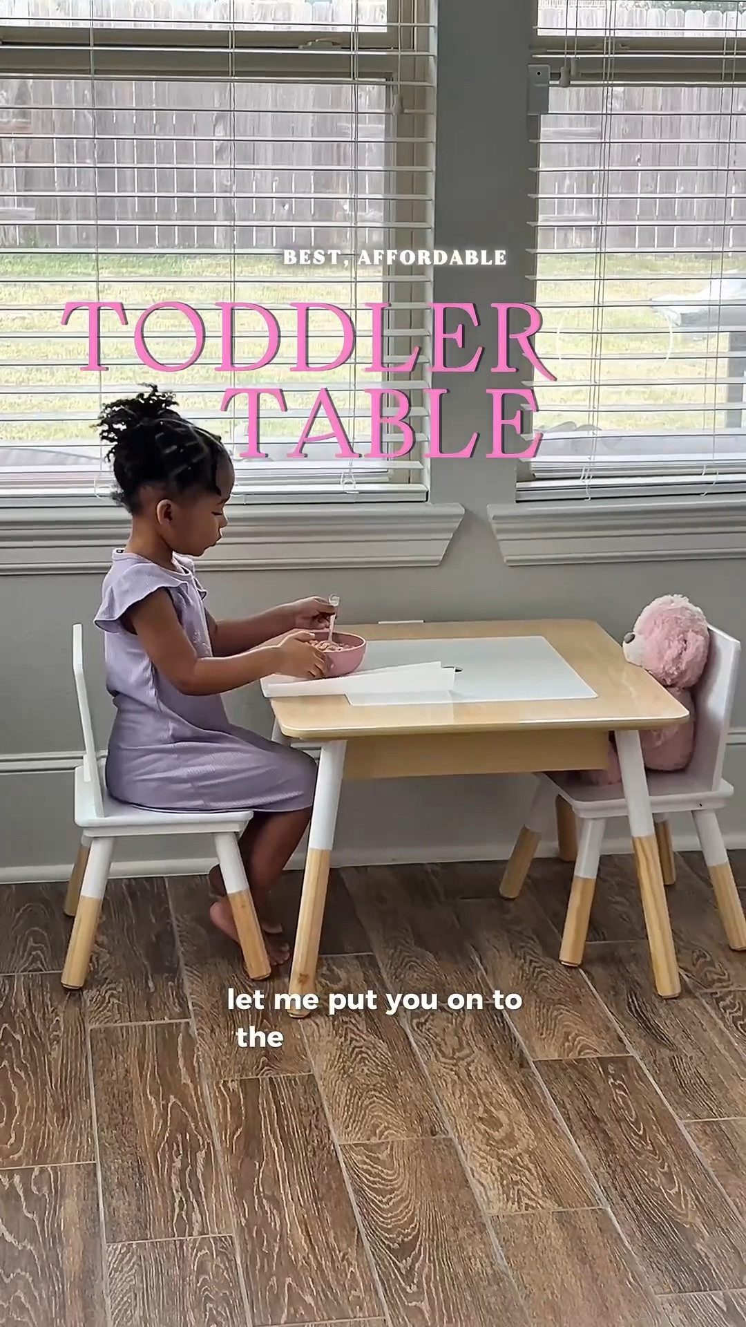 We are loving this toddler table. It’s perfect for eating in the dining room, or as a playroom table. The aesthetic fits right into our home and the quality is everything! It’s also helping us reinforce cleaning up and keeping her space tidy 🙌🏽

#LTKHome #LTKmomlife #LTKKids