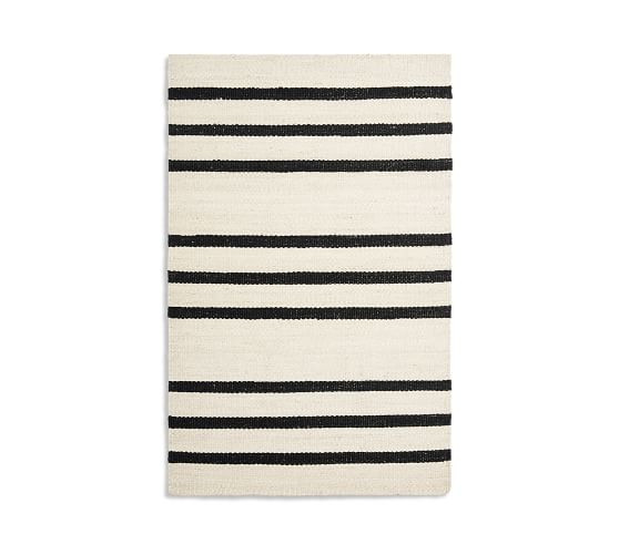 Danton Striped Jute Rug | Pottery Barn (US)