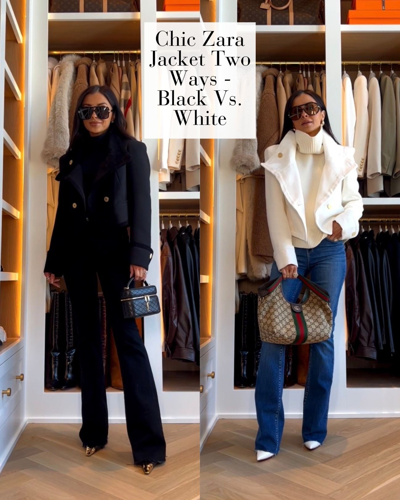 Styling this chic jacket from Zara in both the black and white colors. The cropped cut and gold button details, truly elevate any look. 

Zara Jacket - Wearing an XS, runs TTS 
Veronica Beard Flared Denim - Wearing a 24, runs TTS

MiaMiaMine Zara must haves chic style winter to spring transition fashion elevated basics favorite jackets outfit inspiration




#LTKOver40 #LTKPetite #LTKSeasonal