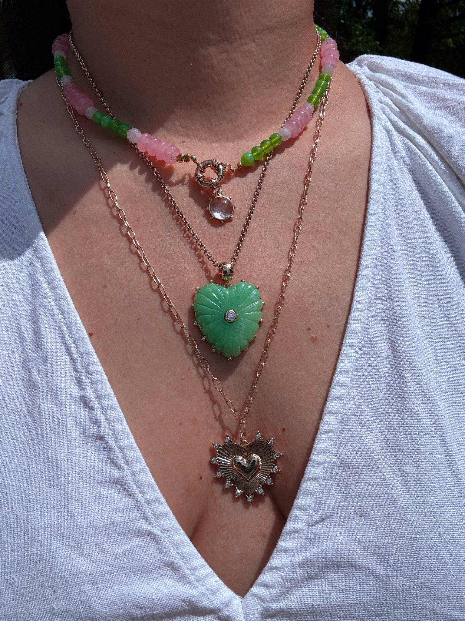 Obsessed with my spring necklace stack!
Specially these heart pendants!! #LTKjewelry

#LTKU #LTKGiftGuide #LTKBeauty