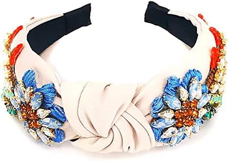 Amazon.com : QTMY Rhinestone Crystal Headbands for Women,Hair Hoop Accessories Headwear Jewelry,5... | Amazon (US)