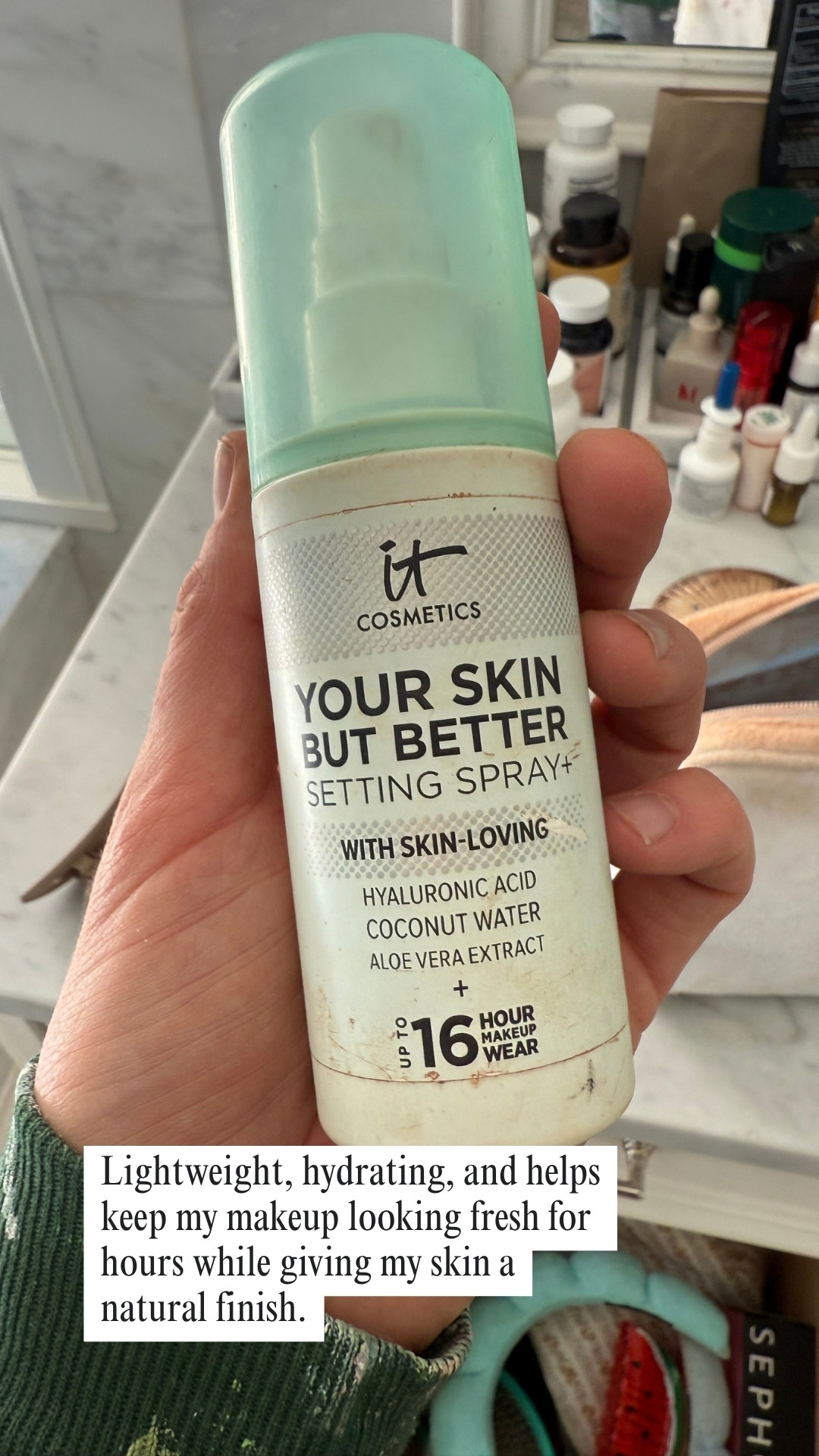 My final step for fresh-looking makeup ✨ Lightweight, hydrating, and helps keep everything looking natural throughout the day. 

 #LTKselfcare #LTKBeauty