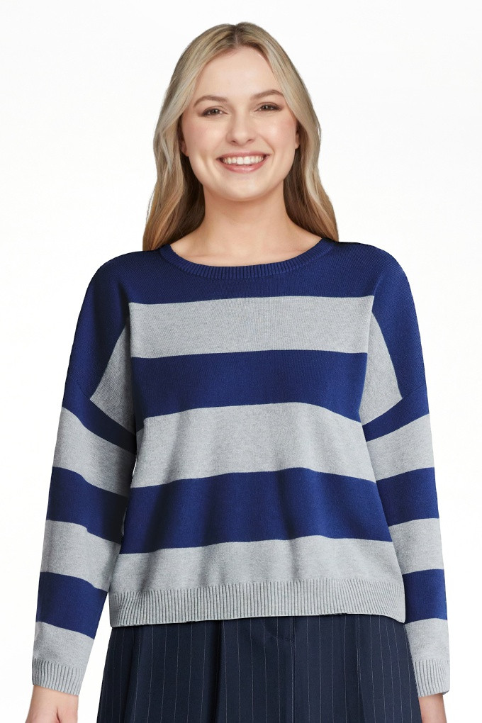No Boundaries Striped Sweater, Lightweight, Women's | Walmart (US)