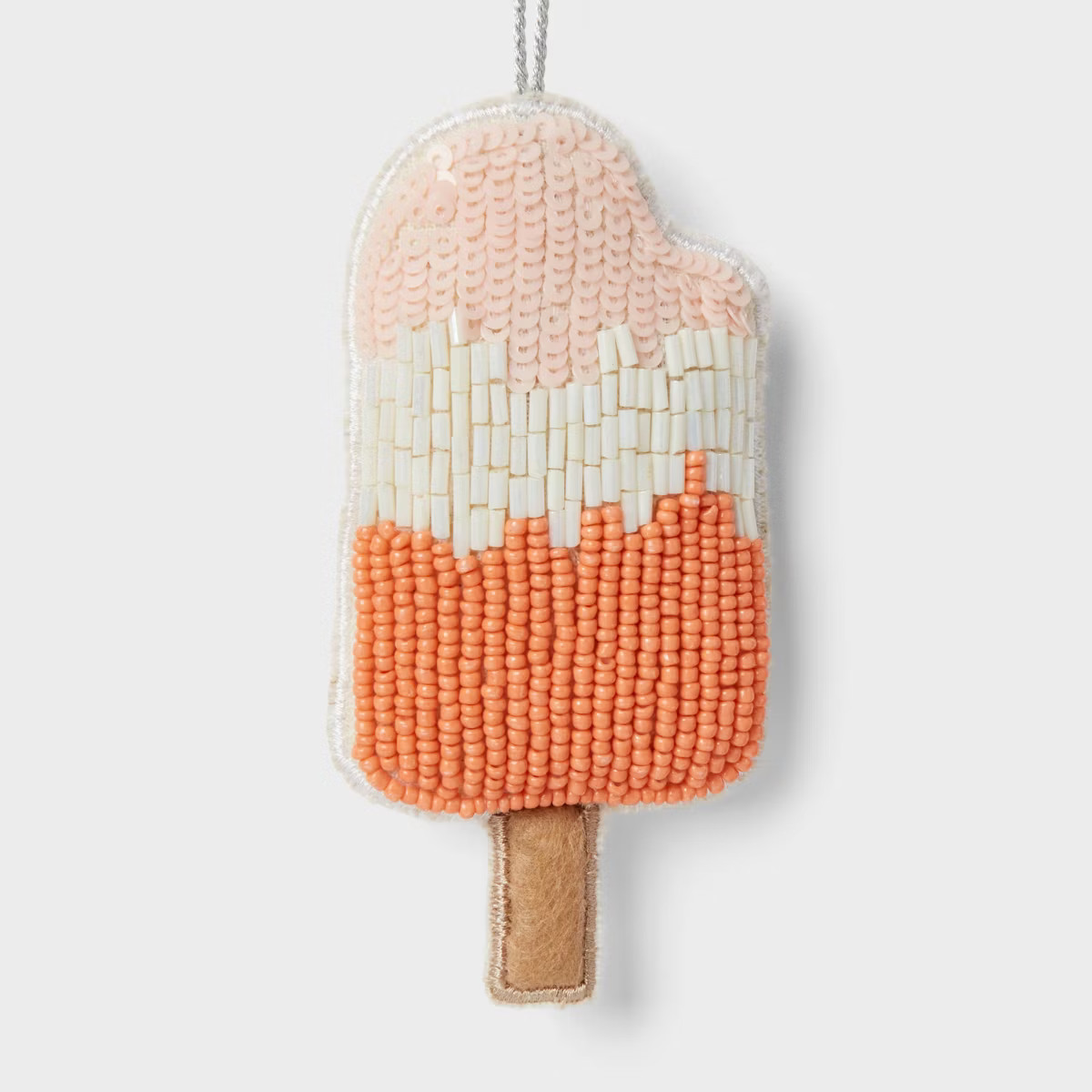 Beaded Fabric Popsicle Christmas Tree Ornament Orange/White/Pink - Wondershop™ | Target