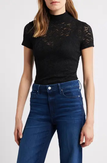PAIGE June Stretch Lace T-Shirt | Nordstrom | Nordstrom
