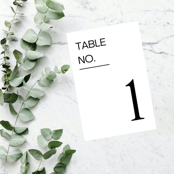 Wedding Table Number Template | Wedding Template | Wedding Tables Numbers | Wedding Templates | W... | Etsy (CAD)