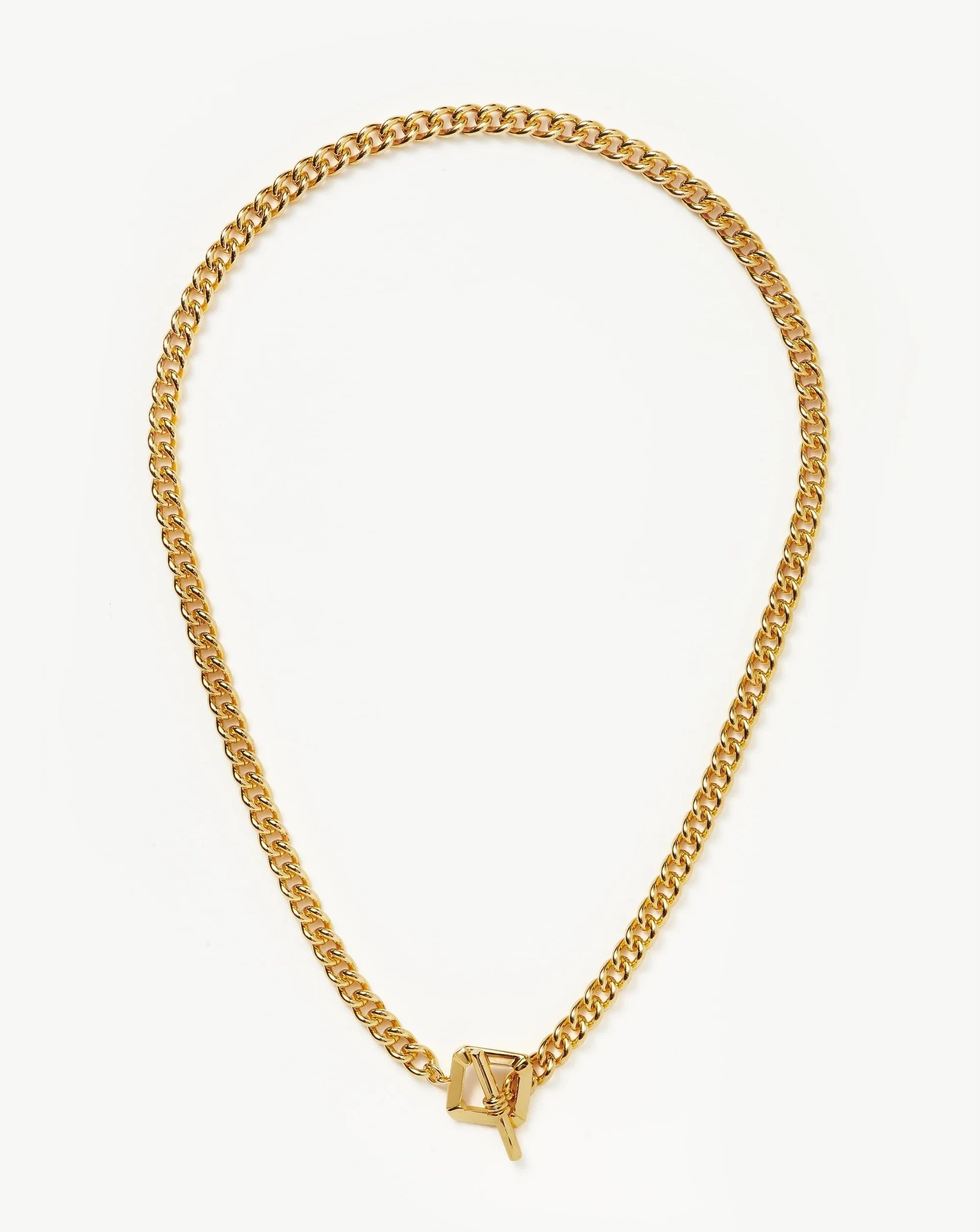 Lucy Williams T-Bar Chain Necklace | 18ct Gold Plated | MIssoma UK