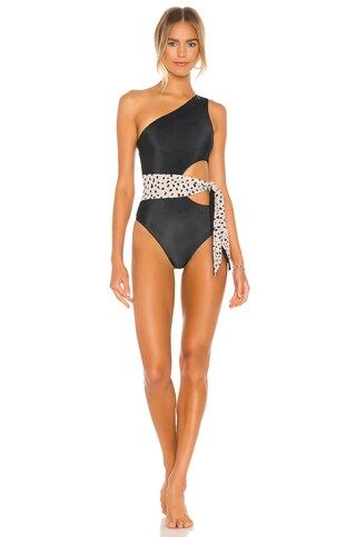 BEACH RIOT Carlie One Piece in Taupe Spot from Revolve.com | Revolve Clothing (Global)