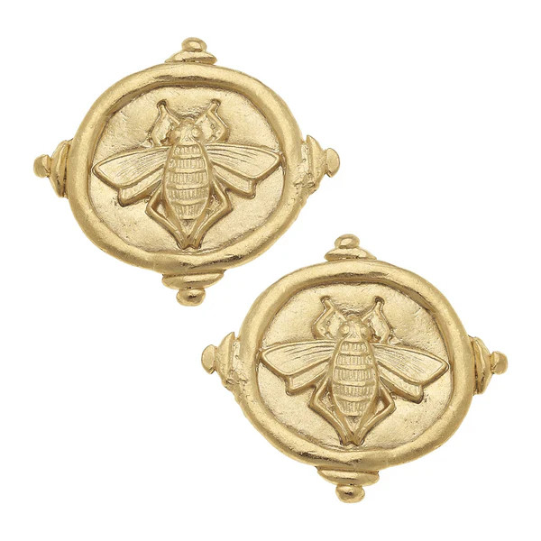 Queen Bee Intaglio Studs | Susan Shaw