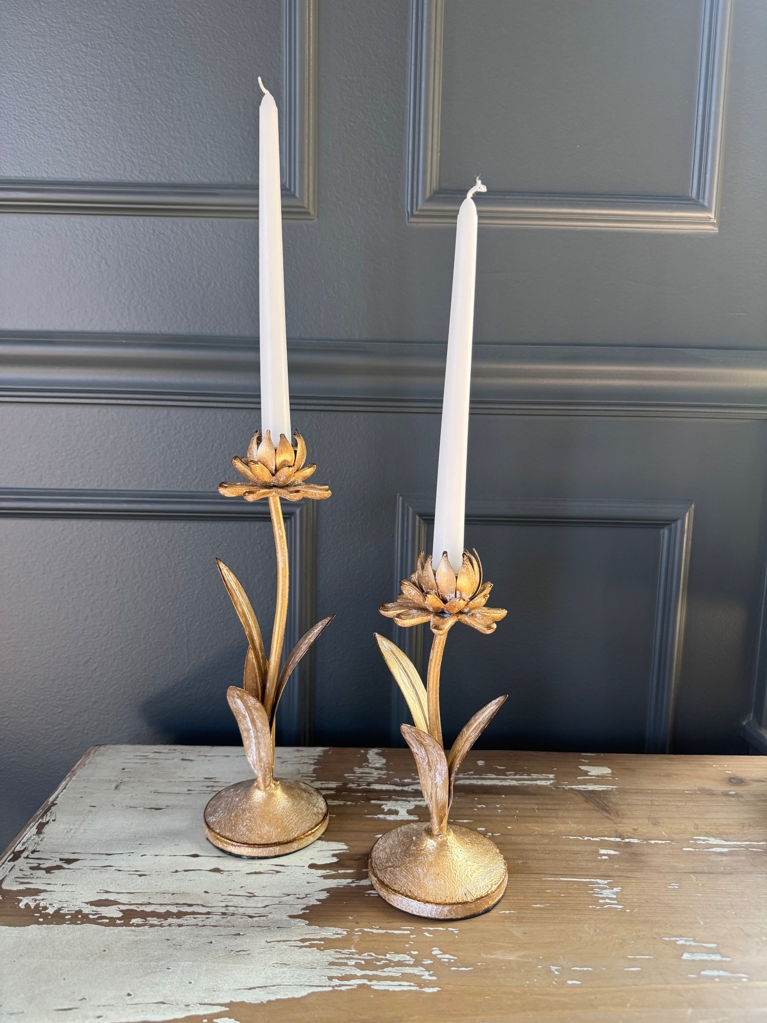 Metal Floral Gold Candlestick holders
Set of 2
A absolute perfect gift for Mother’s Day!
I have LOVED mine and use them for everything!!
I have seen them at several local shops and they are twice the price as these ones on Amazon! 