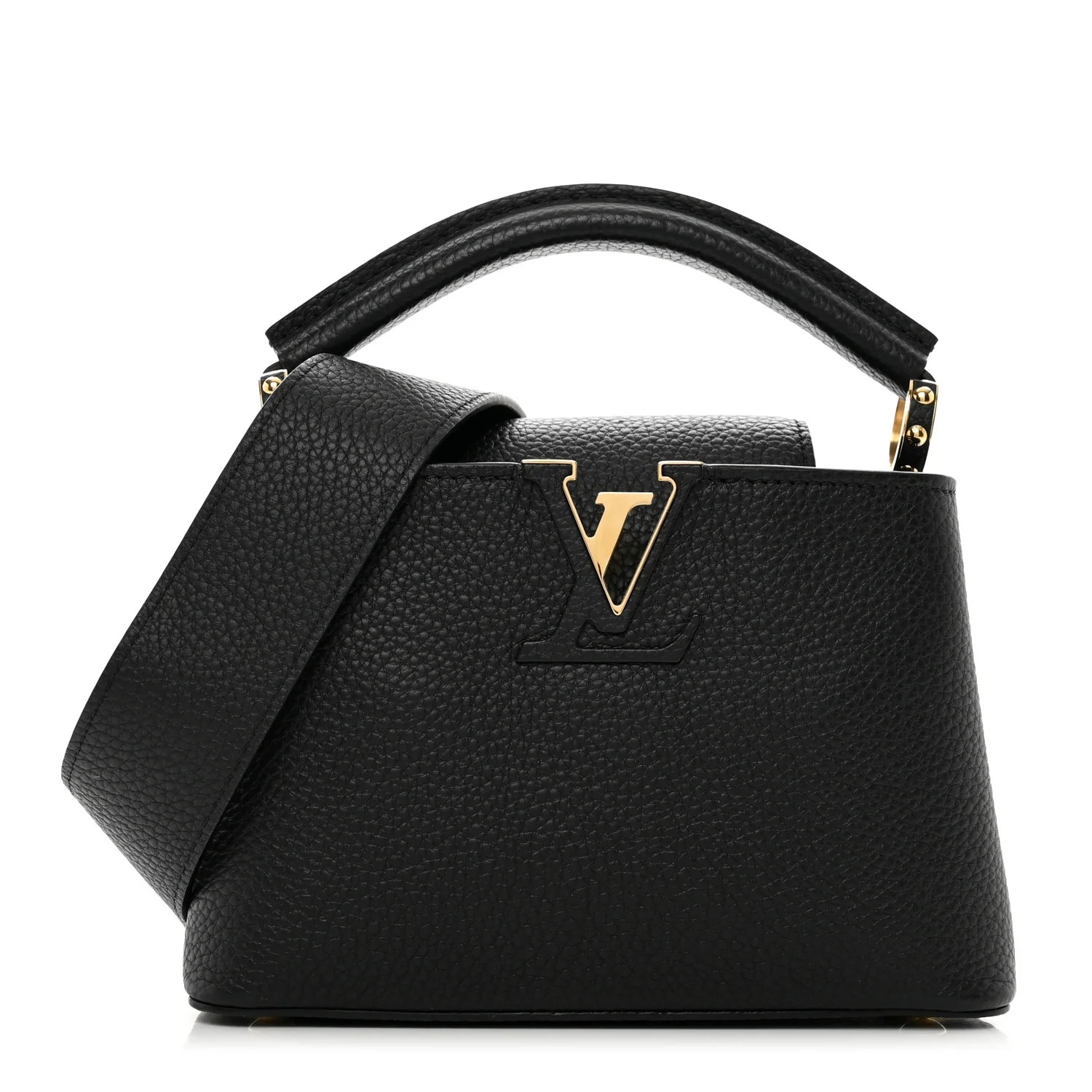 Taurillon Mini Capucines Black | FASHIONPHILE (US)