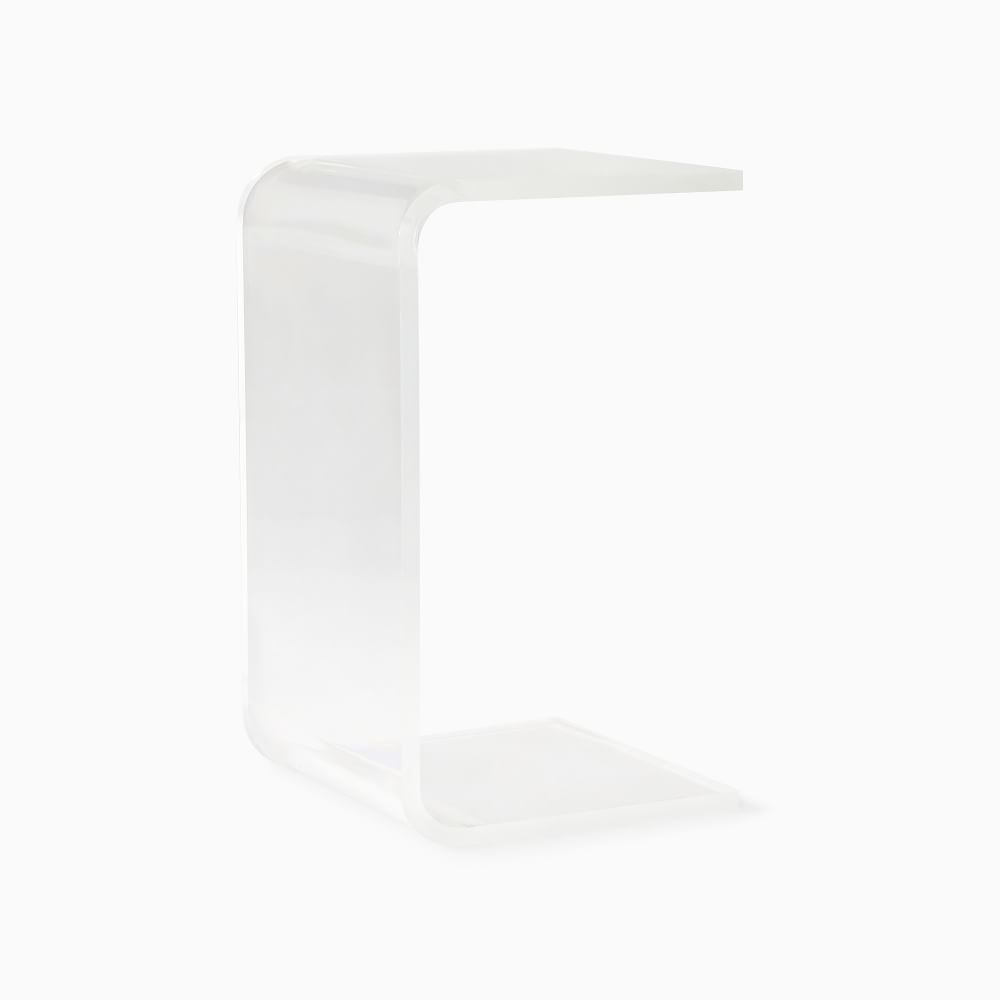 Acrylic C-Shaped Side Table (14&quot;) | West Elm (US)
