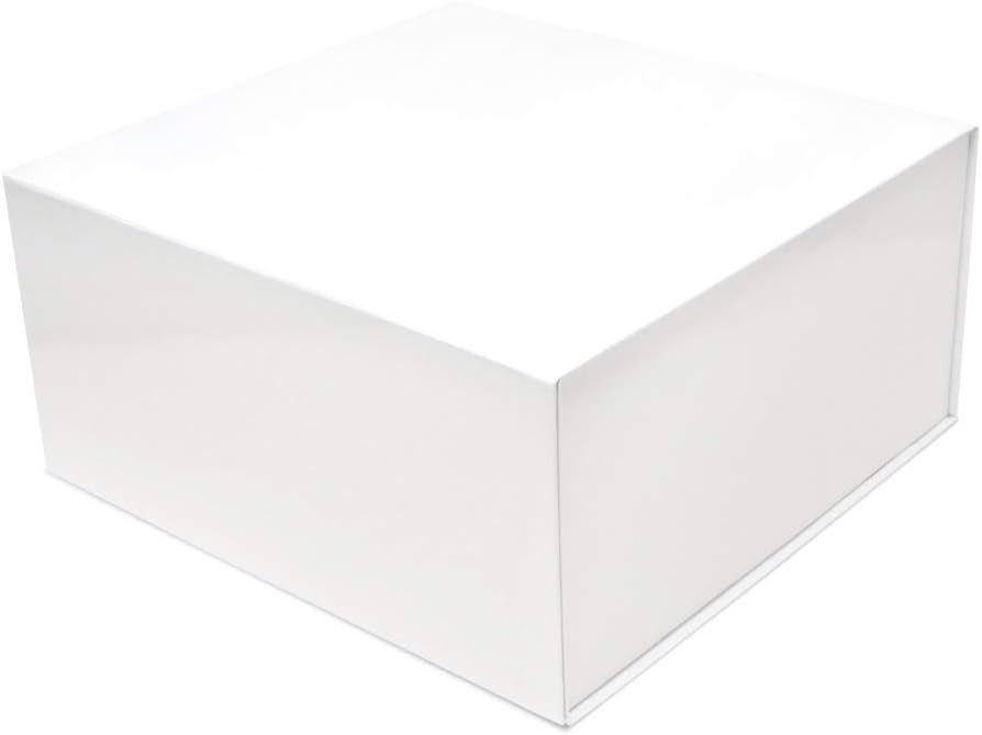 Magnetic Gift Box - 15 Pack White Collapsible Boxes with Lid Closure in Bulk, Luxury Cardboard Pa... | Amazon (US)