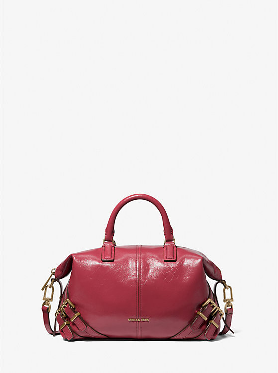 Darrington Small Crackled Leather Satchel | Michael Kors US