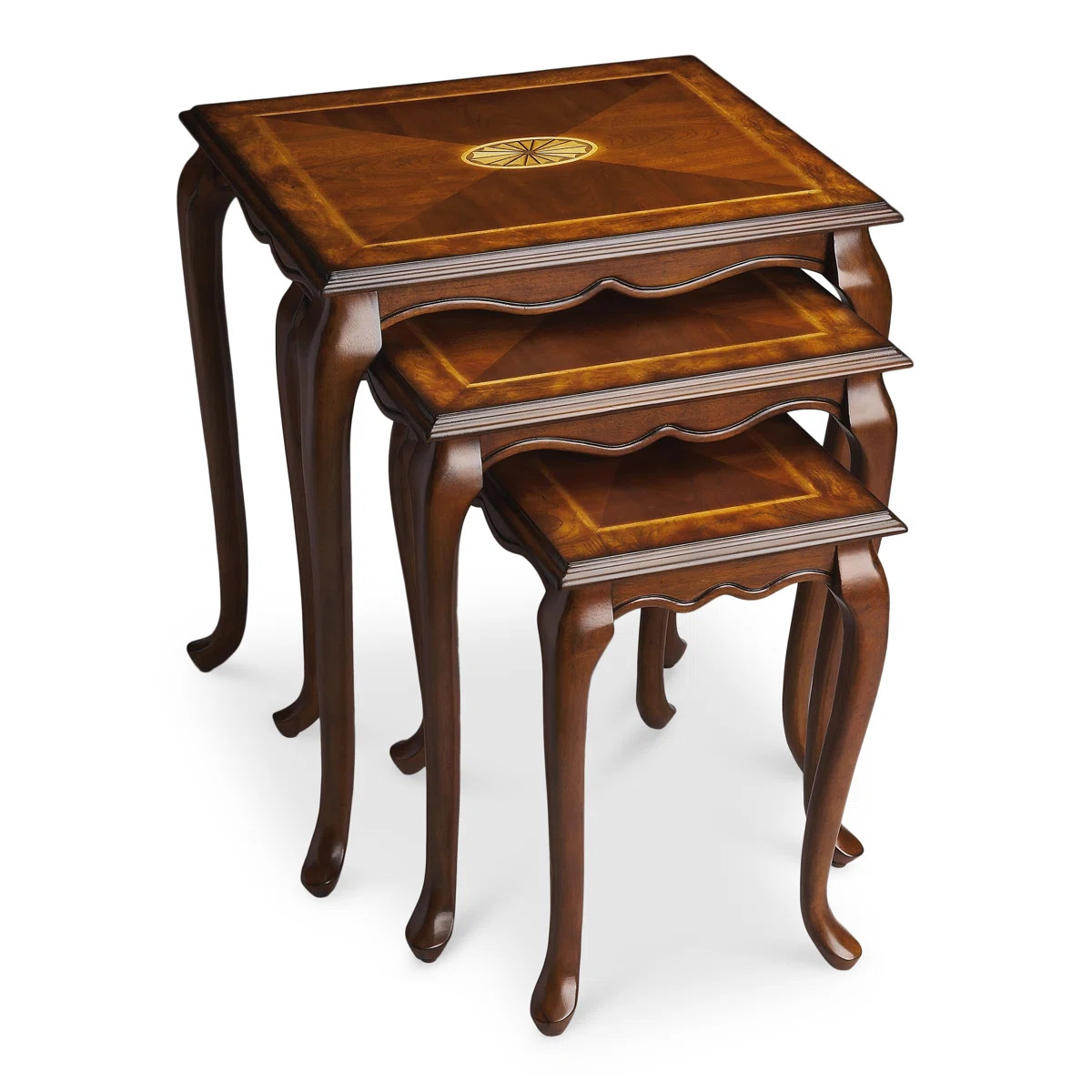 Aniyiah Solid Wood Top Nesting Tables | Wayfair North America