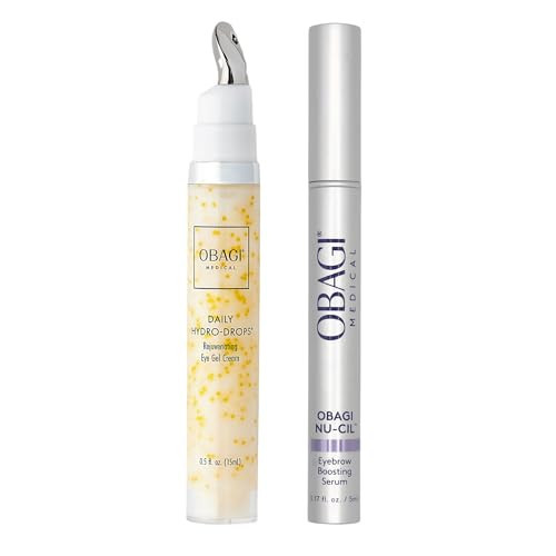 Obagi Medical Eyebrow Serum & Eye Cream Duo with Nu-Cil Eyebrow Serum & Daily Hydro Drops Eye Gel Cream – Boost Brow Growth & Reduce the Appearance of Dark Circles & Puffiness | Amazon (US)