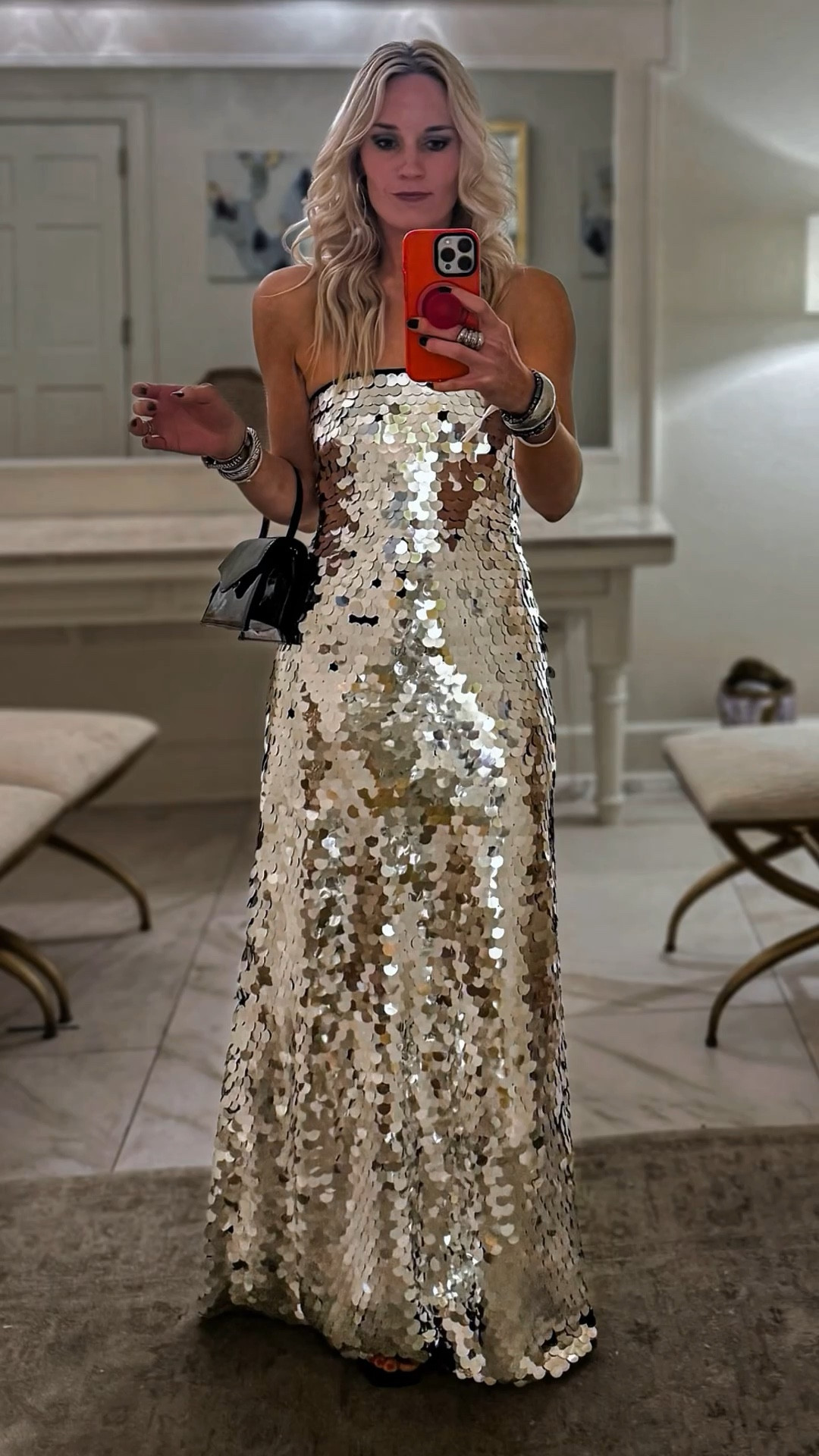 Eveningwear with composure: @Revolve  House of Harlow 1960 Valentina silver sequin gown paired with the Schutz Meline mule — fluid lines, controlled shine, no excess.
•••
#LTKStyle #LTKOccasion #LTKFormal #RefinedGlamour #ModernElegance #SilverDress #RevolveFinds #Sequin #HouseofHarlow1960 #NYE


#LTKootd #LTKWedding #LTKSeasonal