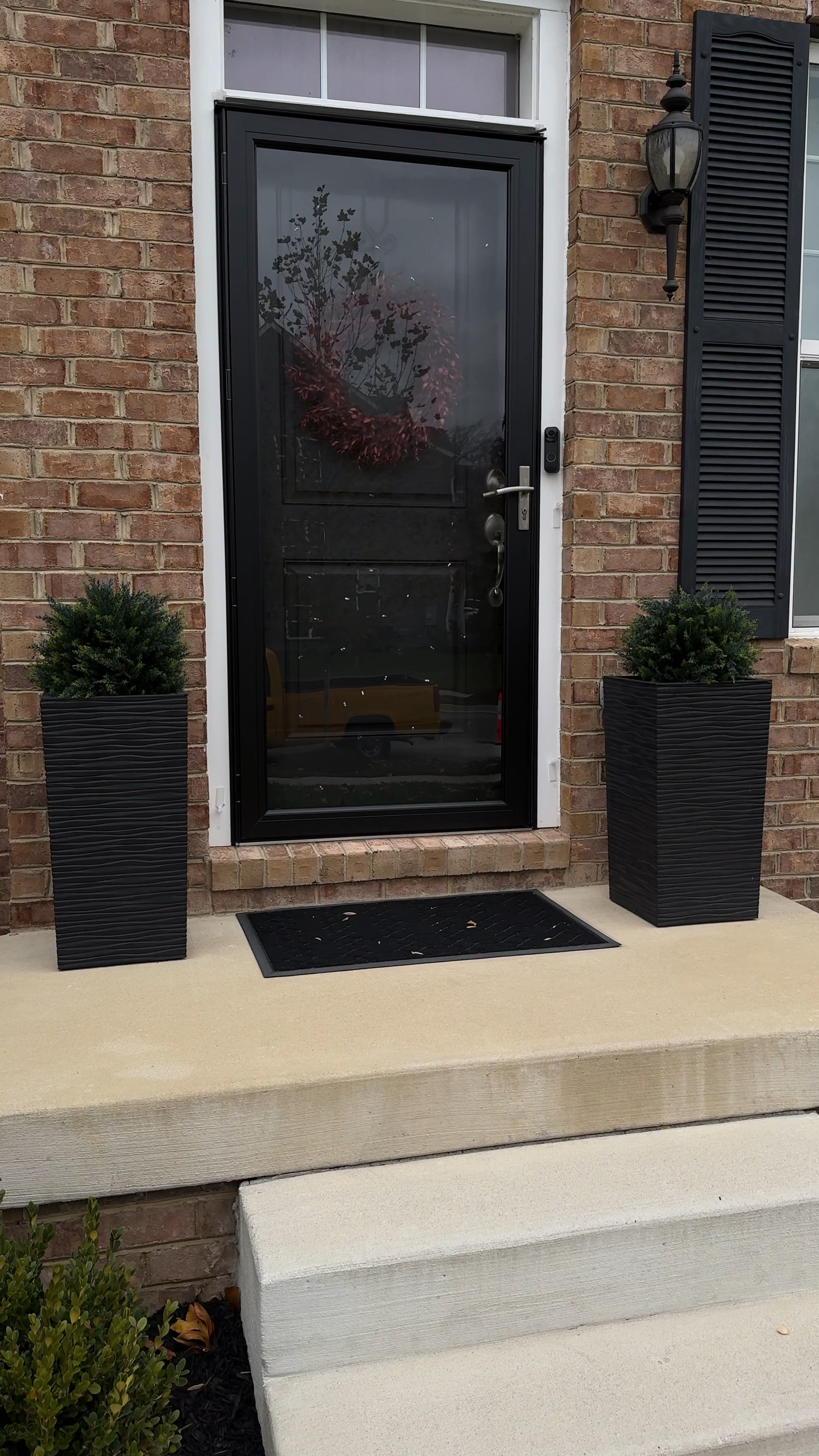 Faux cedar trees
Front door christmas decor
Planters 

#LTKHome #LTKHoliday #LTKStyleTip