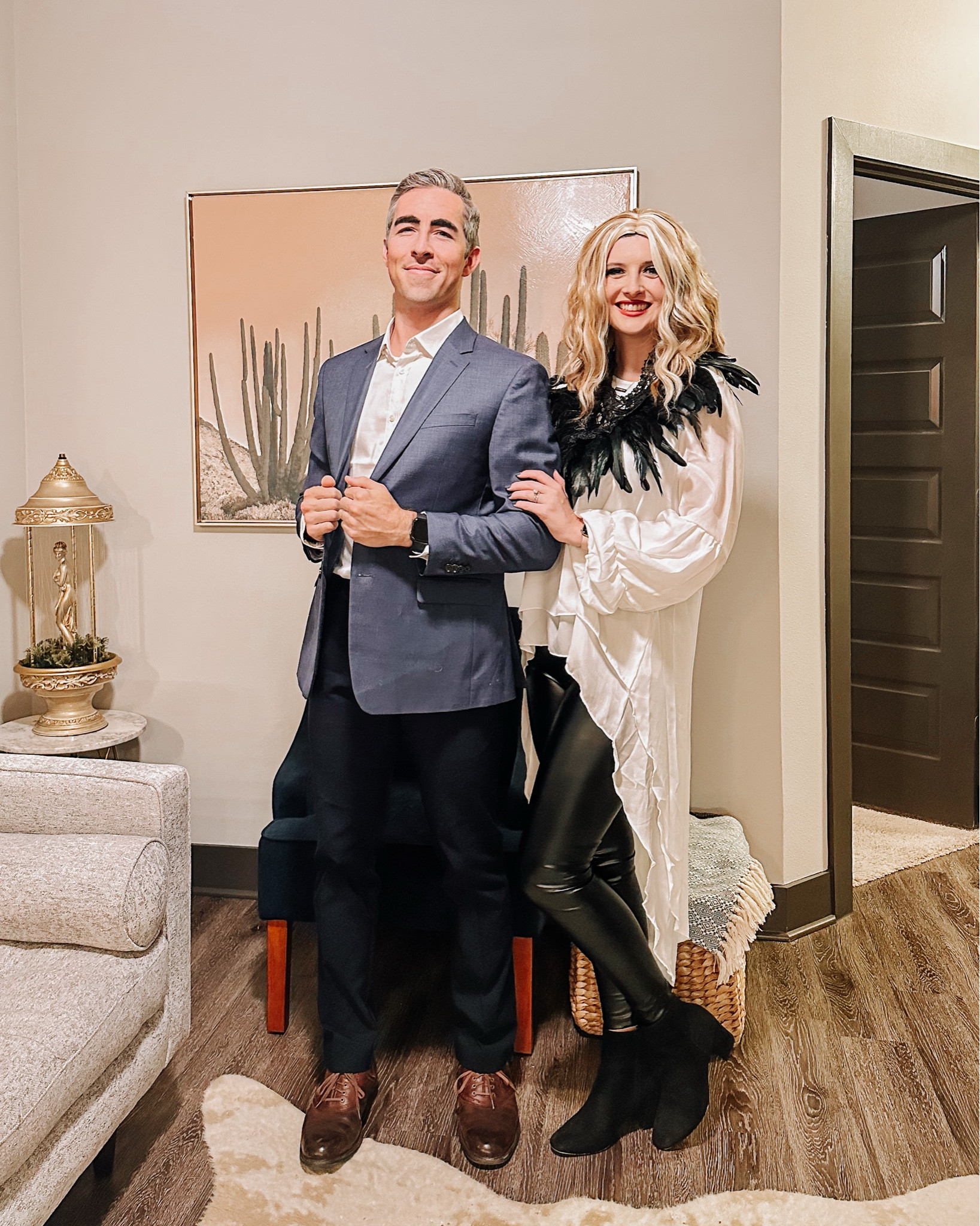 Fun Halloween Couples costume idea that was so easy - Moira and Johnny Rose from schitt’s creek. I found all of my stuff from Amazon! My husband had a blue blazer already and darkened his already thick eyebrows to be Johnny. It was so fun 

#halloweencostumes #couplescostume #schittscreek #moirarose #costumeidea

#LTKHalloween #LTKSeasonal #LTKFindsUnder100