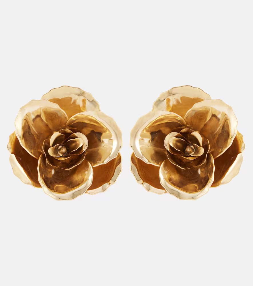 Jennifer Behr Gladiolus 18kt gold-plated earrings | Mytheresa (UK)