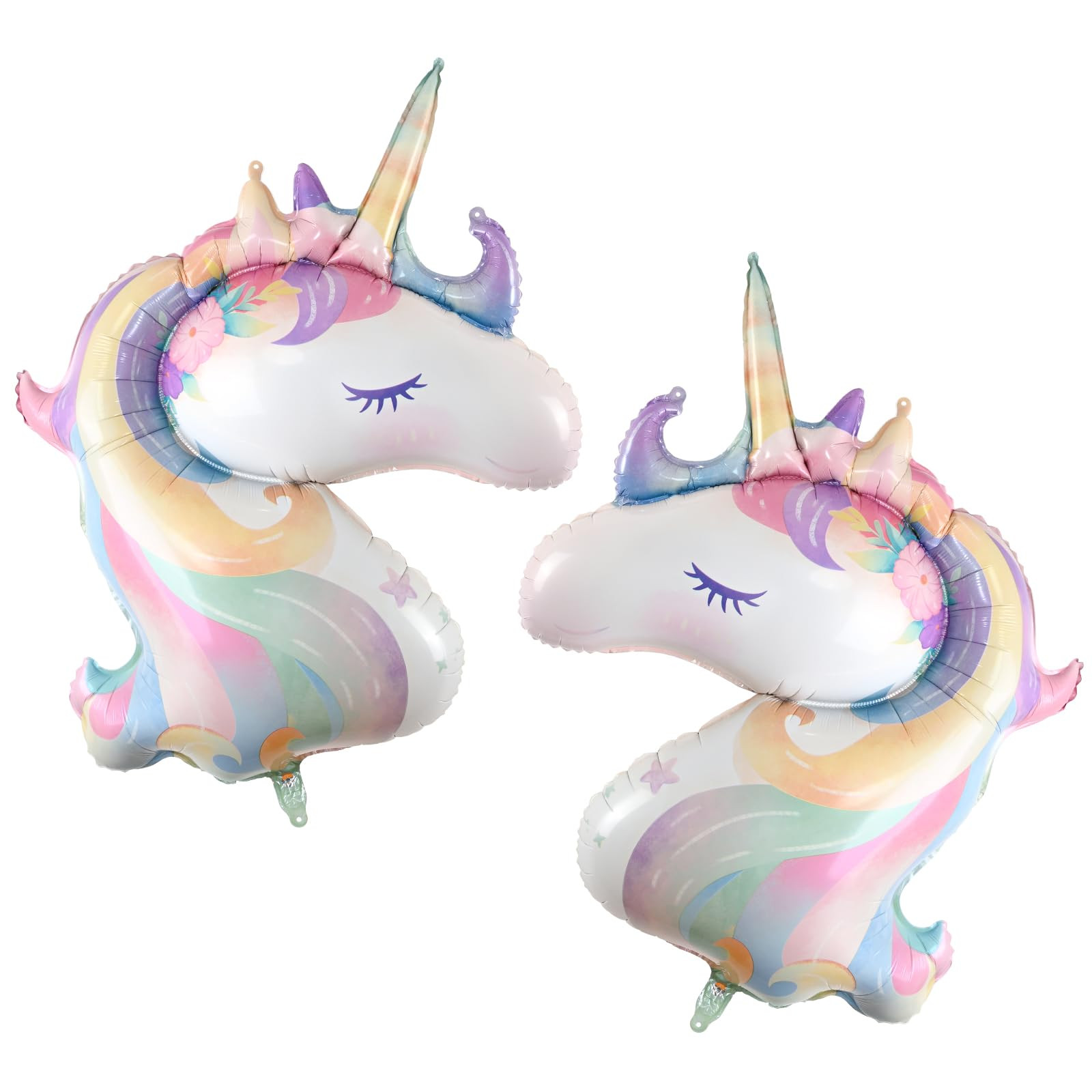 unicorn birthday decorations Kit， Includes 2 Unicorn Head Balloons for Unicorn 1st Birthday Par... | Amazon (US)