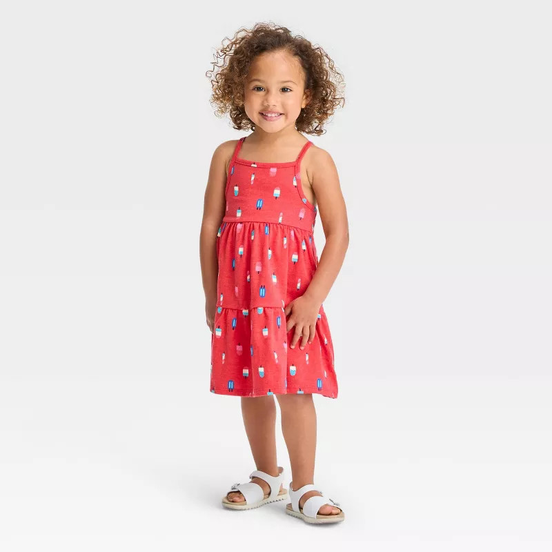 Toddler Girls' Popsicle Tank Dress - Cat & Jack™ Red | Target