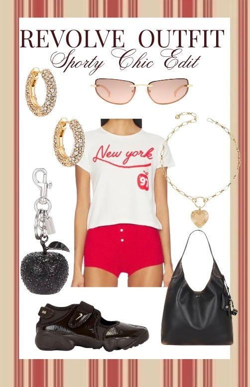 Sporty chic with a New York attitude ❤️ A classic graphic tee paired with bold red shorts, gold statement hoops, and retro sneakers for that effortless cool-girl look. Perfect for casual city days, coffee runs, and off-duty street style moments. sporty chic outfit, revolve outfit inspo, new york graphic tee outfit, red shorts outfit, sporty street style, casual cool girl outfit, retro sneaker outfit, model off duty style, sporty summer outfit, casual revolve outfit, street style outfit idea, city casual outfit, everyday chic outfit


#LTKSpringSale #LTKgrwm #LTKFestival