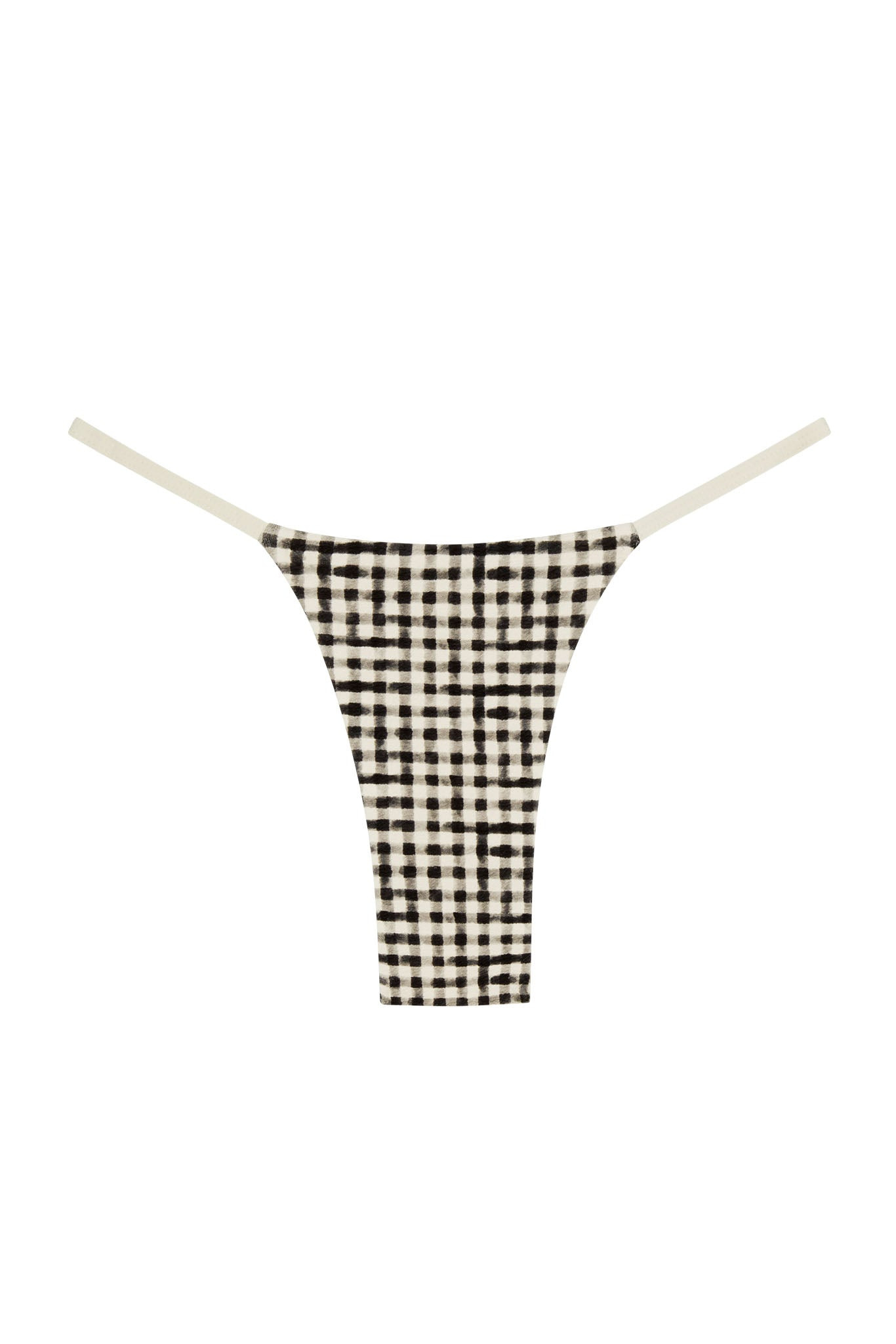 Barbados Bottom - Black Gingham | Monday Swimwear