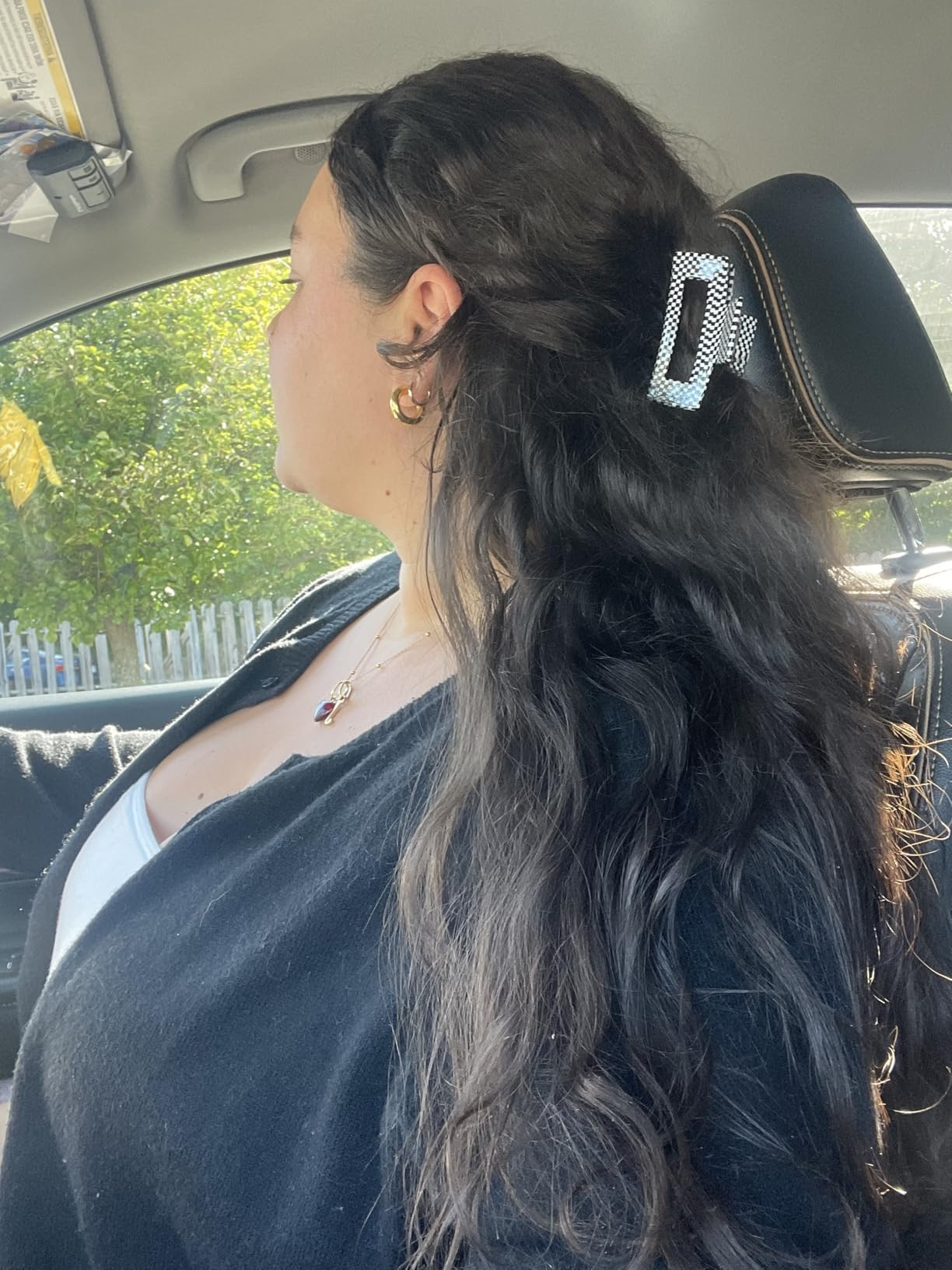 PAVOI 14K Gold Plated Lightweight Chunky Open Hoops for Women | Trendy Gold Hoop Earrings | Amazon (US)