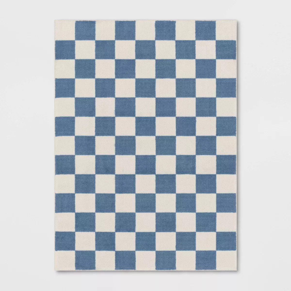 4'x5'5" Area Kids' Rug Checker Blue - Pillowfort™ | Target
