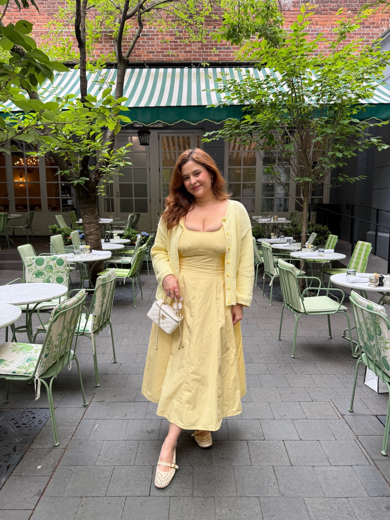 Abercrombie butter yellow maxi dress and cardigan

#LTKootd #LTKmomlife #LTKgrwm