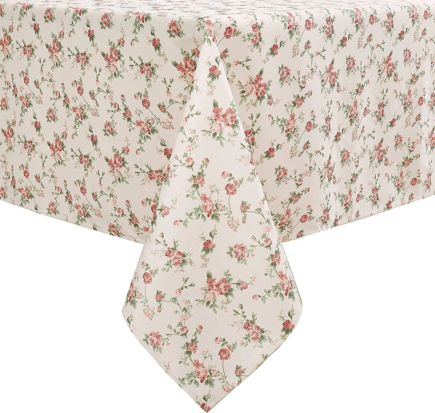 Rectangle Red Rose Floral Print Tablecloth Table Waterproof Cloth for Dinning Room 60 Inch by 104... | Walmart (US)