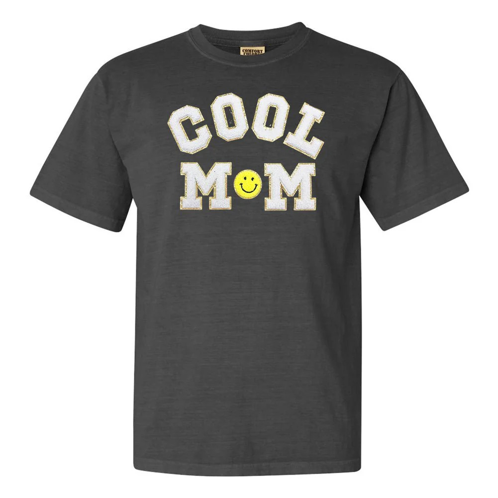 Cool Mom Letter Patch T-Shirt | United Monograms