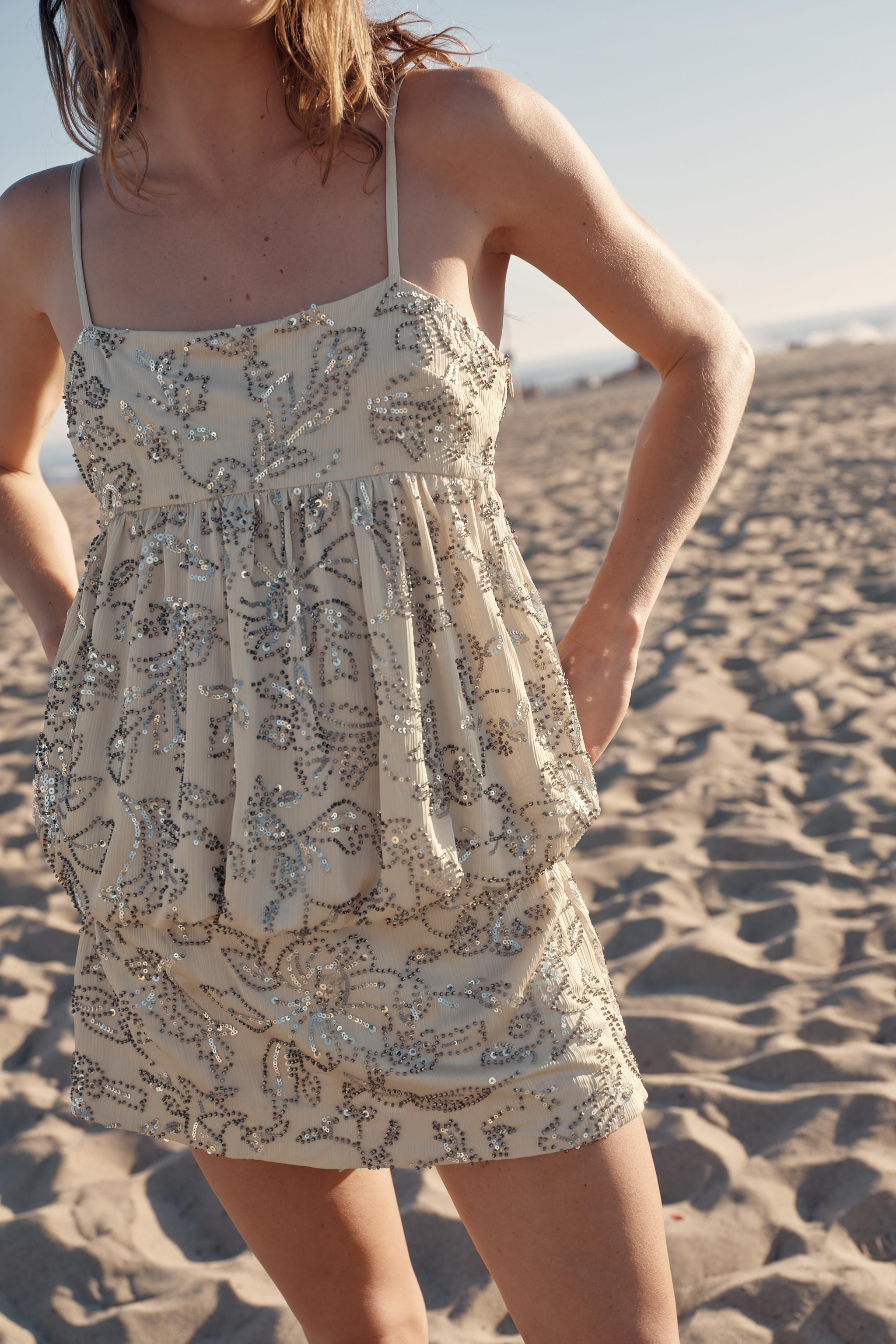 BEADED MINI DRESS | Zara US