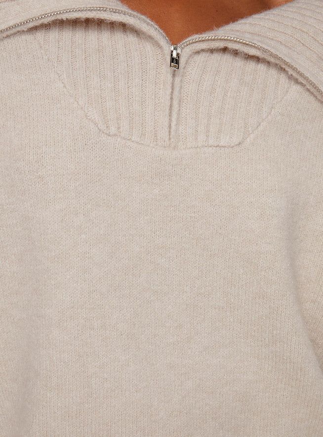 Carey Sweater Vest Beige