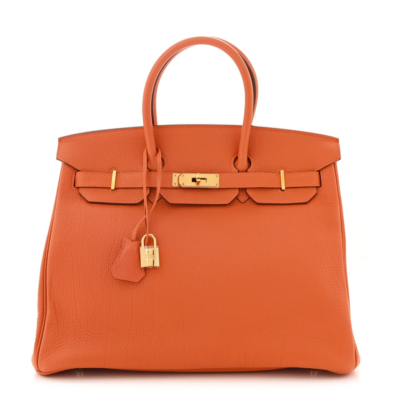 Togo Birkin 35 Orange | FASHIONPHILE (US)