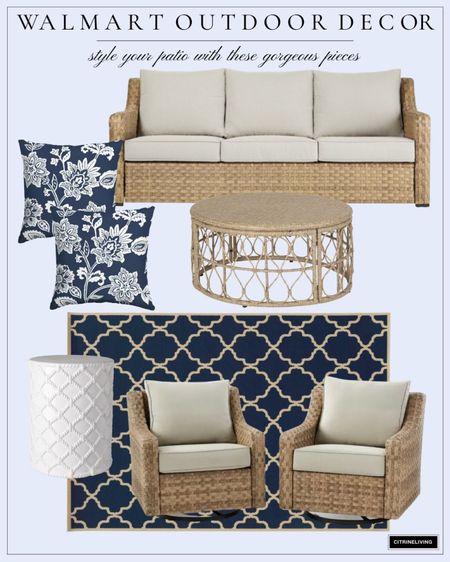 Gorgeous outdoor furniture and decor! Get ready for spring with chic pieces. Outdoor rug, outdoor sofa, patio furniture, outdoor coffee table, rattan coffee table, outdoor pillow, garden stool 

#LTKhome #LTKFind #LTKSeasonal