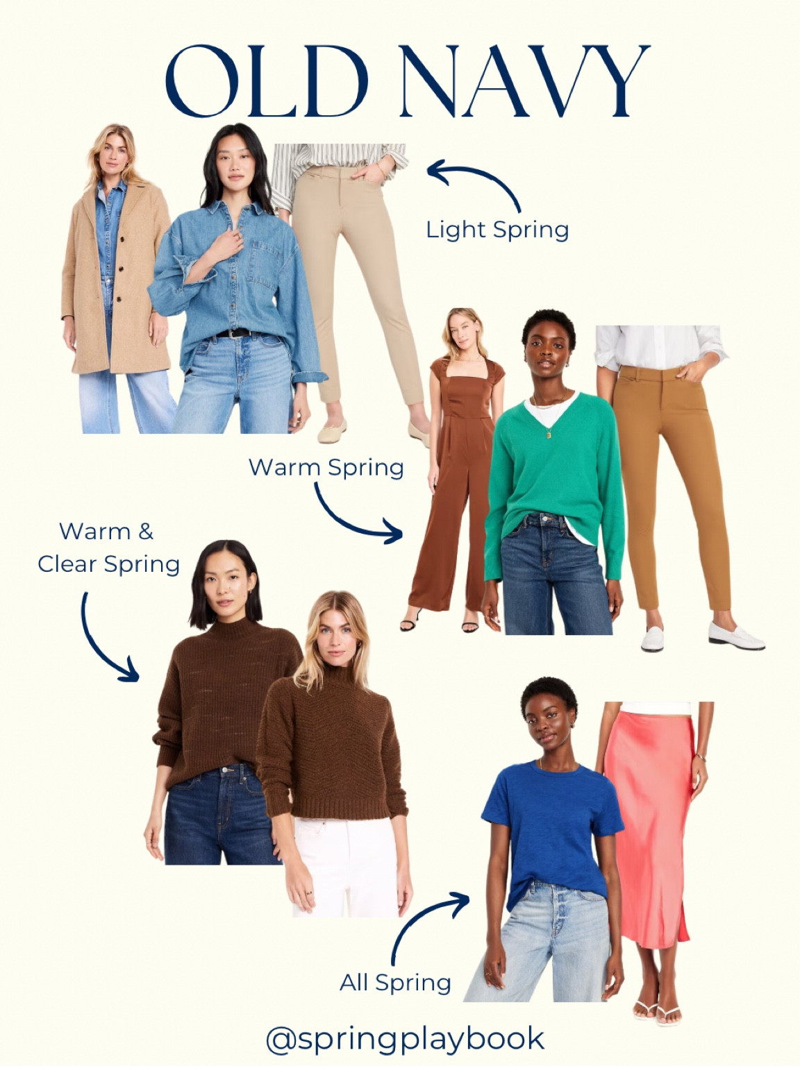 Old Navy for Springs by subseason. 

These selections are based on previously seeing the colors or the stock photos. 

#createdcolorful #createdcolorfulspring #hocspring #tcispring #pcaspring #lightspring #warmspring #truespring #brightspring #clearspring #paintboxspring #bluespring

#LTKWorkwear #LTKSaleAlert #LTKFindsUnder50