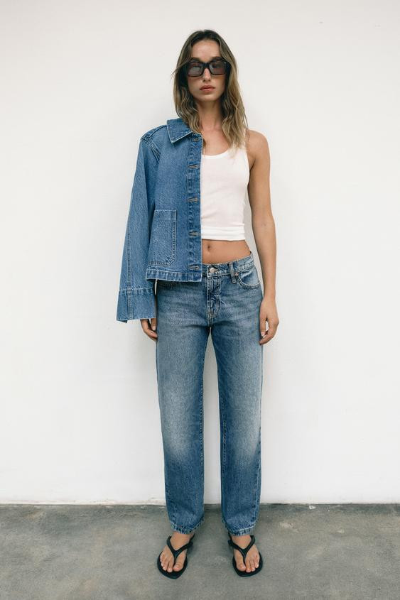 Z1975 MID-RISE CROPPED JEANS | Zara US