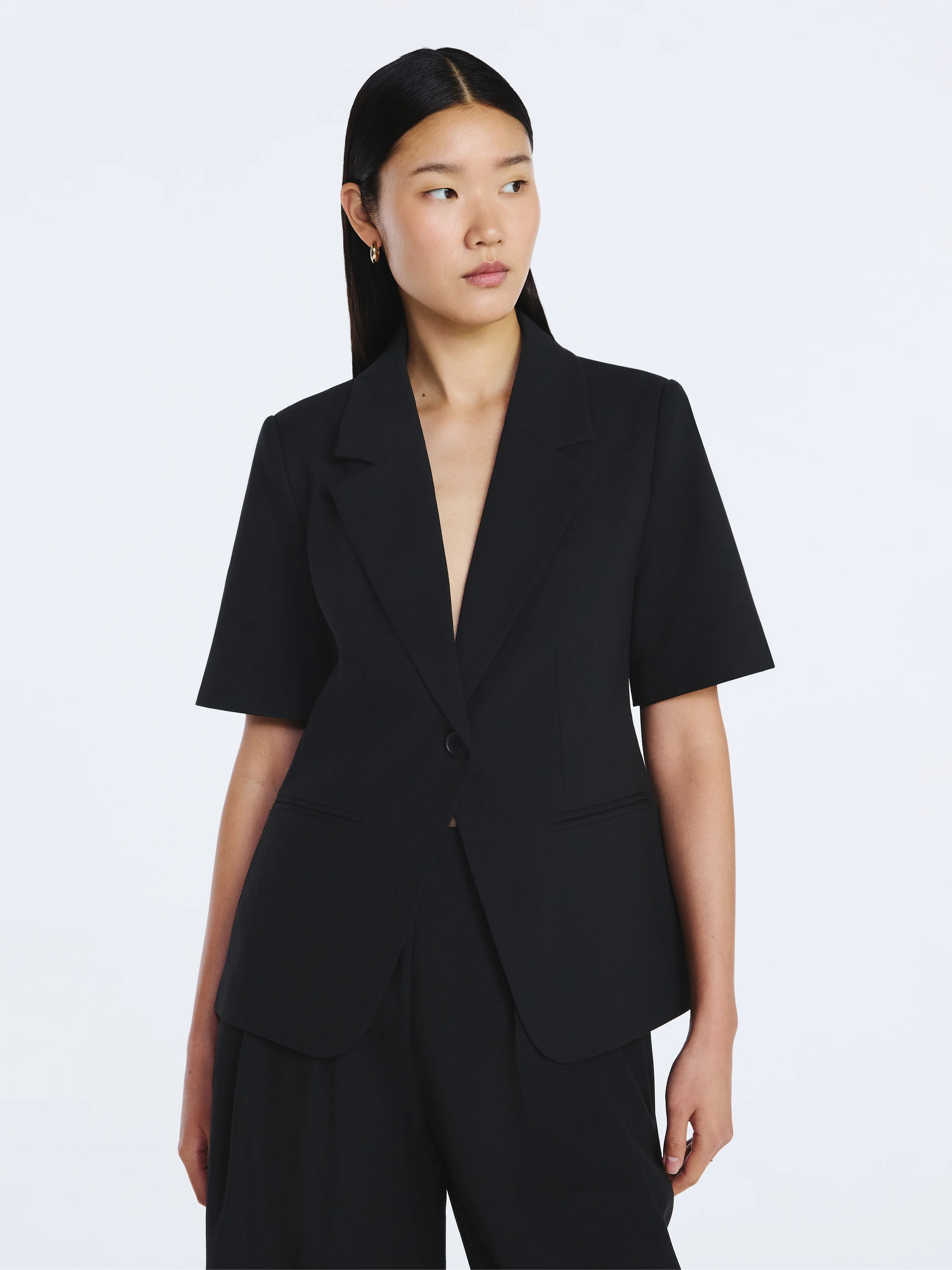 Scoop Women's and Women's Plus Short Sleeve Boxy Blazer, Sizes XS-4X | Walmart (US)