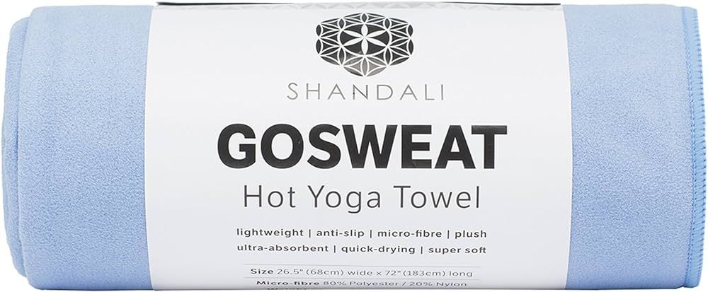 Shandali GoSweat Non-Slip Hot Yoga Towel with Super-Absorbent Soft Suede Microfiber in Many Color... | Amazon (US)