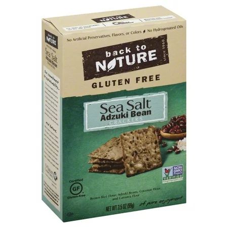 Back to Nature Gluten Free Crackers Sea Salt Adzuki Bean, 3.5 OZ | Walmart (US)