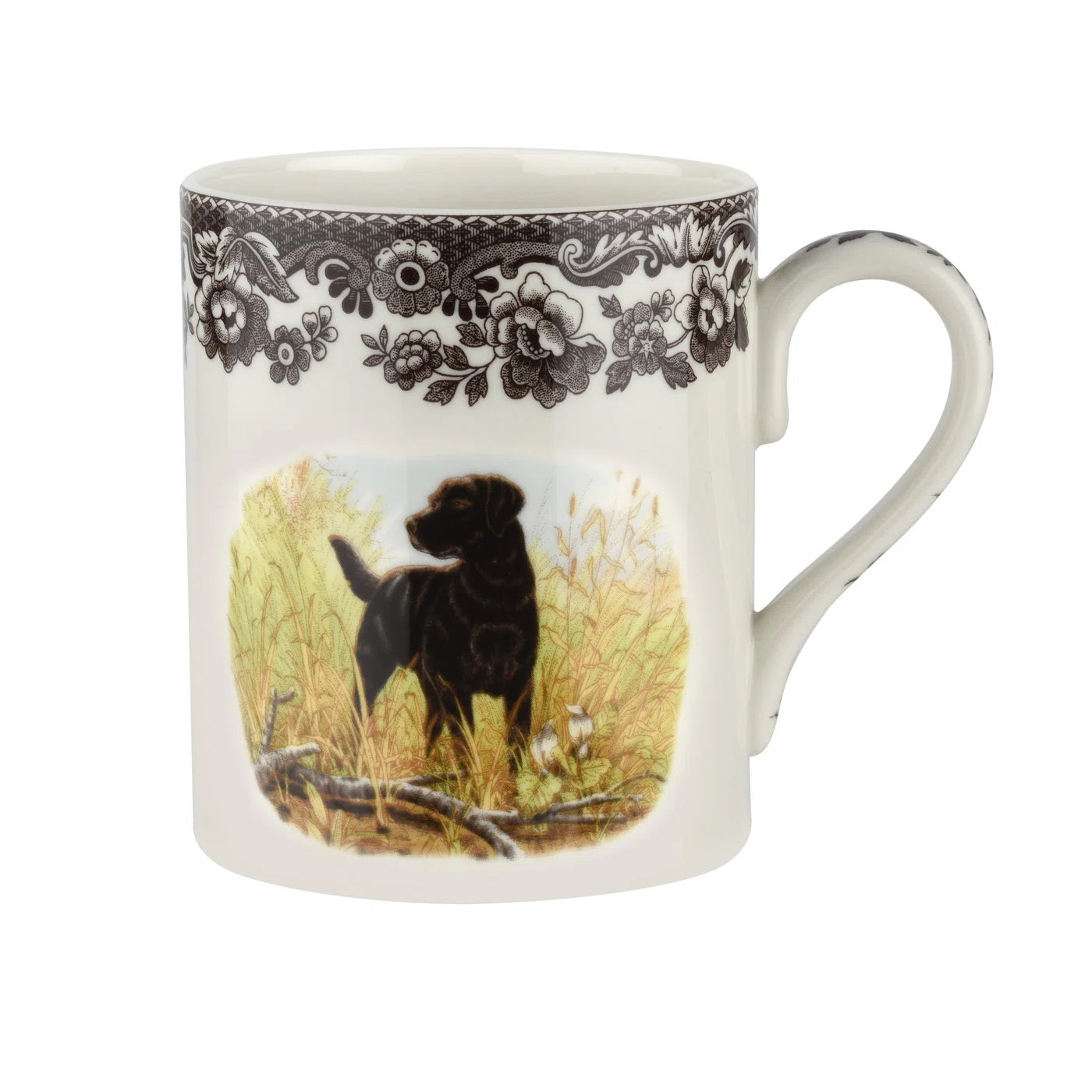 Spode Woodland Dogs Mug 16 Oz Black Labrador | Wayfair North America