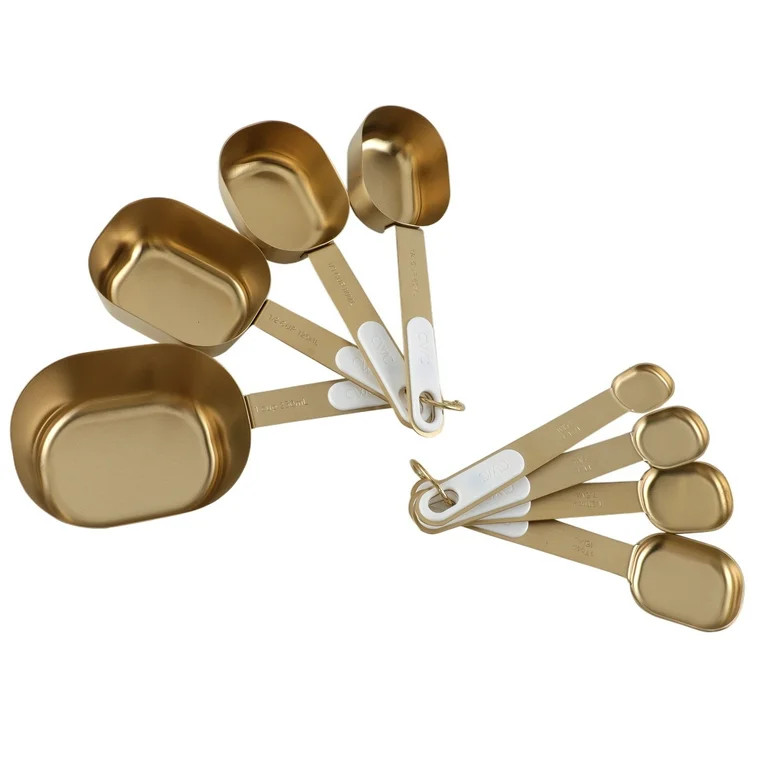 Cook with Color 8-Piece Magnetic Measuring Cup Set – Stylish Gold, Accurate and Dishwasher Safe | Walmart (US)