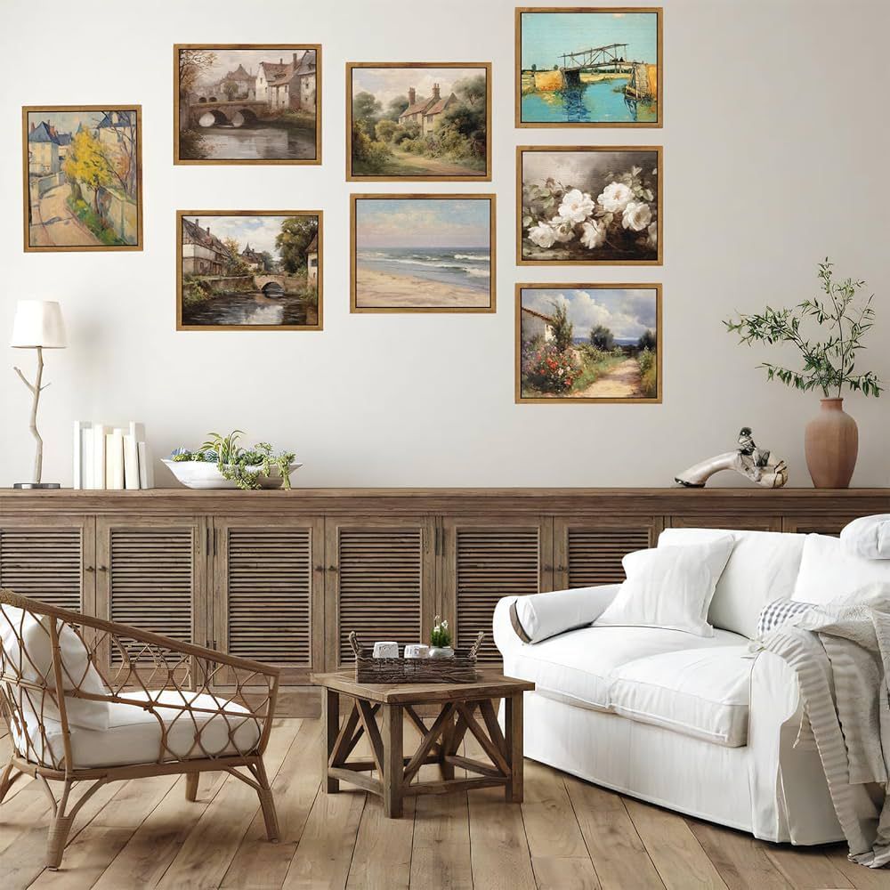 Framed Canvas Wall Art Home Decor, Farmhouse House Wall Art Prints, Bathroom Decor Wall Art Vinta... | Amazon (CA)