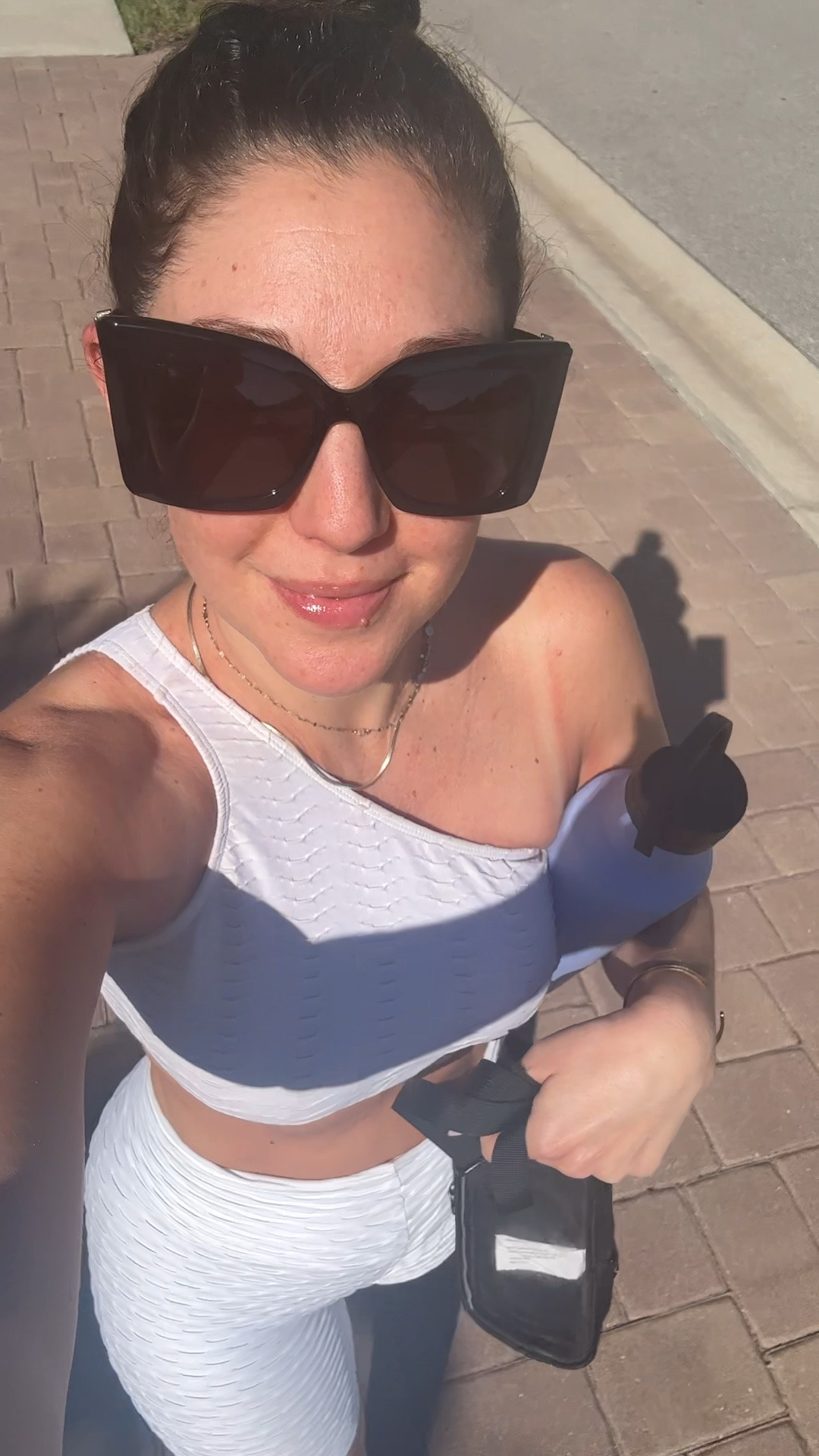 Walking and listening to a podcast is so calming for me. I usually am walking to work but I’m visiting my mom so the walk is definitely warmer today!

#LTKmorningroutine #LTKootd #LTKfitnessgoals