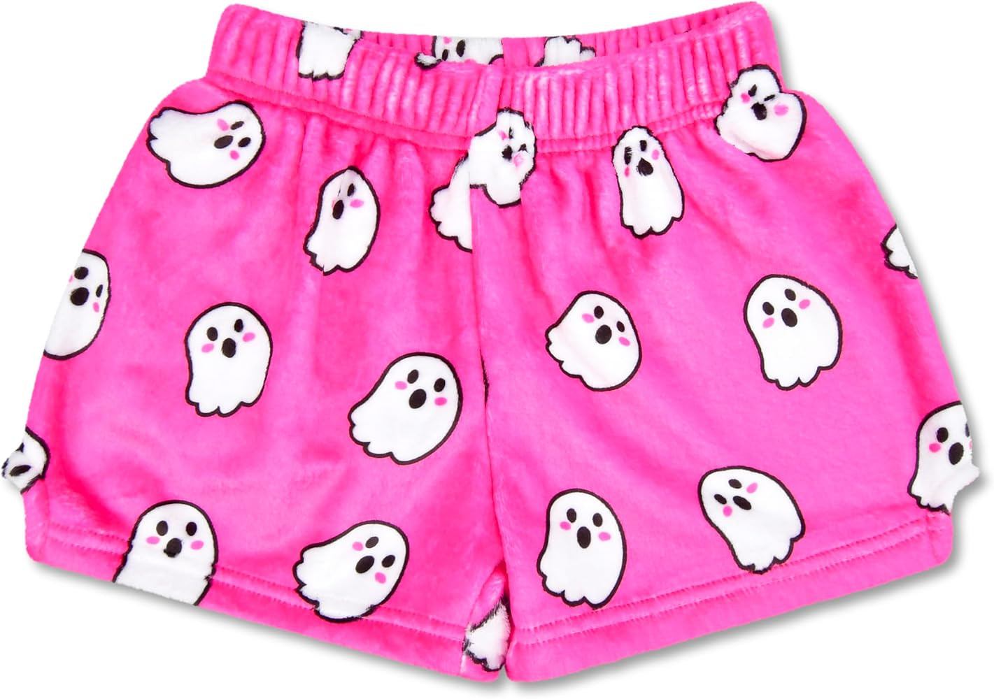 iscream Big Girls Silky Soft Fun Print Plush Fleece Shorts - Kawaii Besties Collection | Amazon (US)