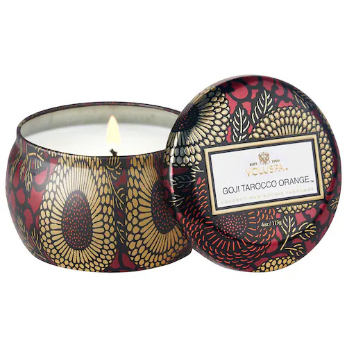 Goji & Tarocco Orange Mini Decorative Tin Candle - VOLUSPA | Sephora | Sephora (US)