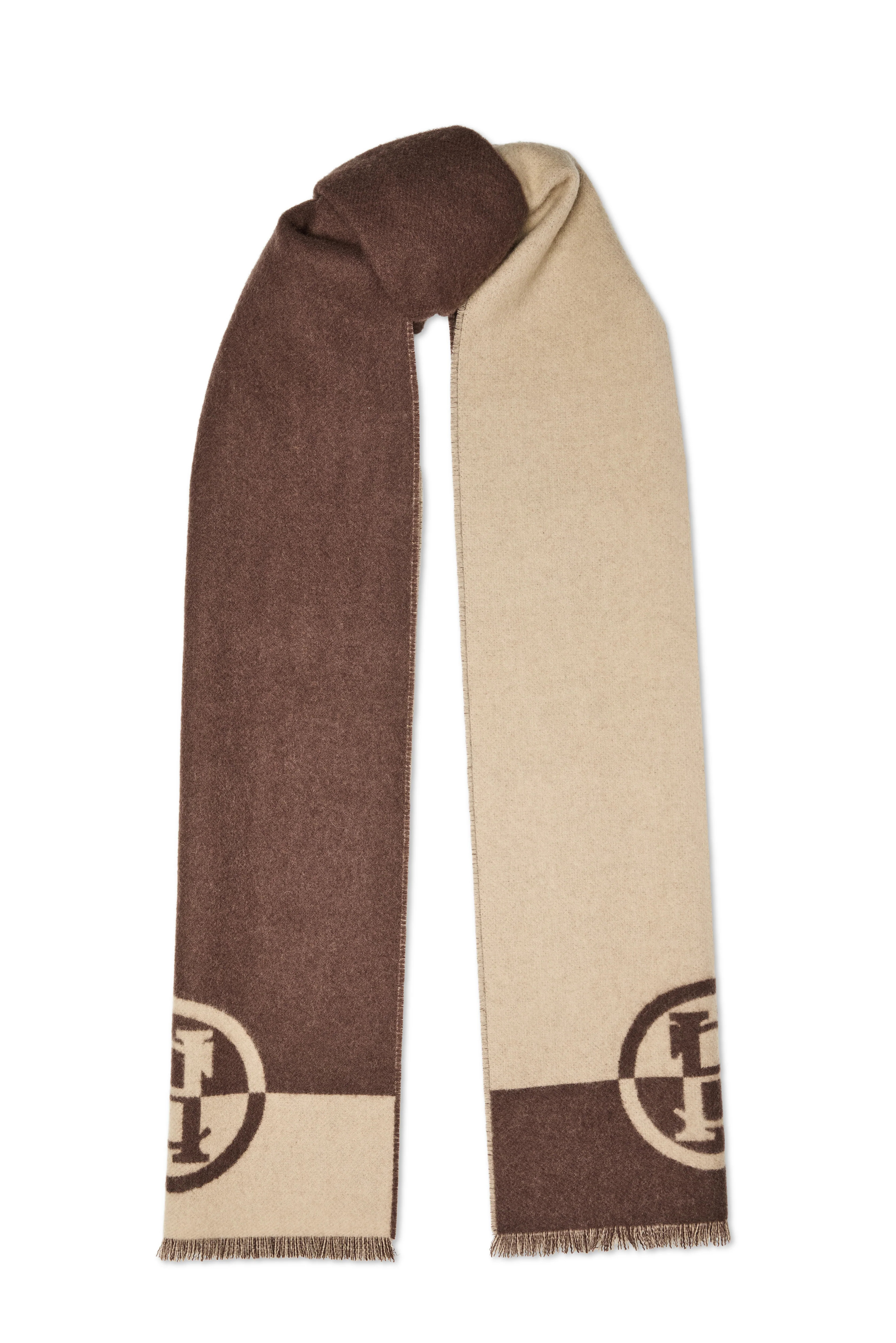 Jacquard Scarf (Chocolate Taupe) | Holland Cooper